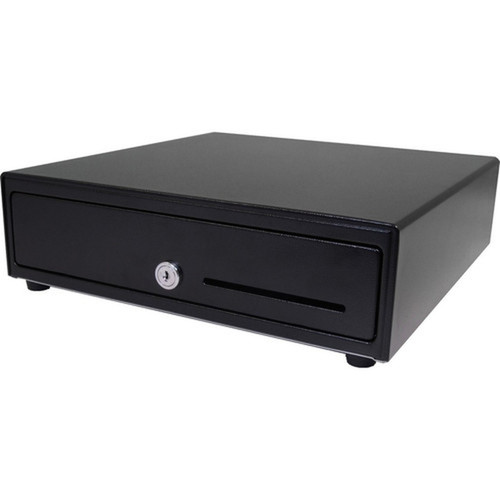 apg Genesis Cash Drawer - 4 Bill - 4 Coin - Stainless Steel Plastic - Black - 393 9982 mm Height x 1310 33274 mm Width x VB320-BL1313-B27-435