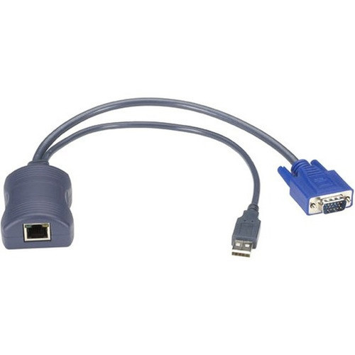 Black Box Server Access Module - VGA USB - 164 ft KVM Cable - First End 1 x RJ-45 Network - Female - Second End 1 x 15-pin HD-15 - KV1401A