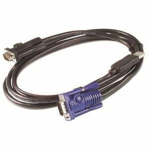 APC by Schneider Electric KVM USB Cable - 25 ft 76 m - 25 ft USB KVM Cable - Black AP5261