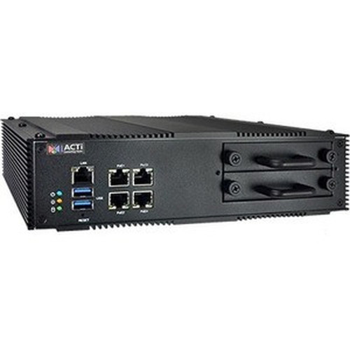 ACTi 4-Channel Transportation Standalone NVR with 4-port PoE Connectors - Network Video Recorder - HDMI MNR-110P