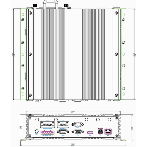 ACTi 4-Channel Transportation Standalone NVR with 4-port PoE Connectors - Network Video Recorder - HDMI MNR-110P