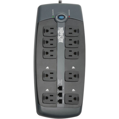 Tripp_Lite_10-Outlet_Surge_Protector_-_10_x_NEMA_5-15R_-_180_kVA_-_2395_J_-_120_V_AC_Input_-_120_V_AC_Output_-_FaxModemPhone_TLP1008TEL