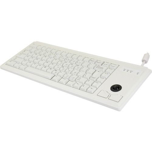 CHERRY COMPACT USB KEYBOARD - Cable Connectivity - USB Interface - 83 Key - English US - Trackball - ML Keyswitch - Light Gray - TAA G84-4420LUBEU-0