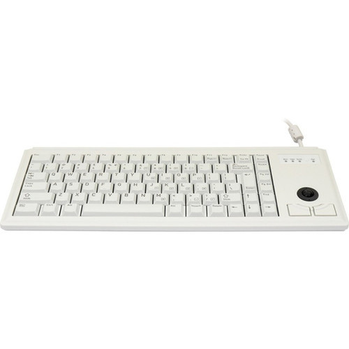 CHERRY COMPACT USB KEYBOARD - Cable Connectivity - USB Interface - 83 Key - English US - Trackball - ML Keyswitch - Light Gray - TAA G84-4420LUBEU-0