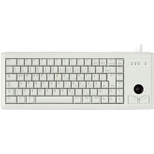 CHERRY COMPACT PS2KEYBOARD - Cable Connectivity - PS2 Interface - 83 Key - English US - Trackball - Mouse - ML Keyswitch - Light G84-4420LPBEU-0