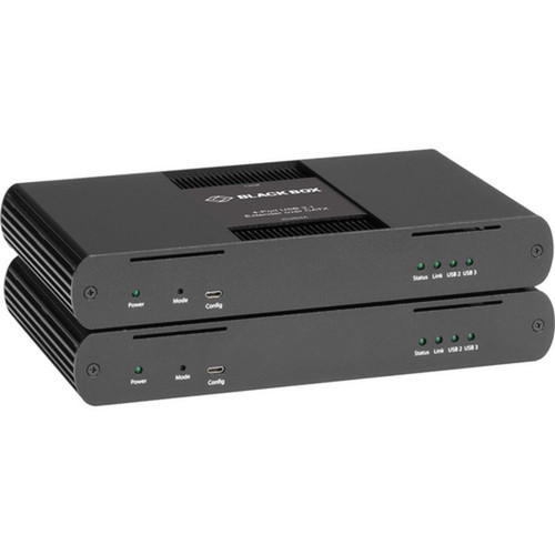 Black Box USB 31 Extender over CATx - 4-Port - Network RJ-45 - 4 x USB - 32808 ft 100000 mm Extended Range ICU504A