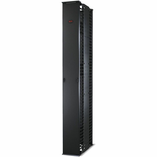 APC by Schneider Electric Vertical Cable Manager - Cable Manager - Black - Plastic AR8645