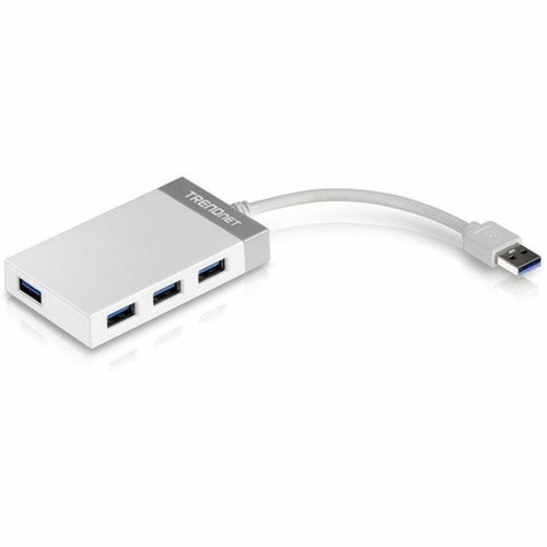 TRENDnet 4-port High Speed USB 30 Mini Hub - USB - External - 4 USB Ports - 4 USB 30 Ports - PC PC Mac TU3-H4E