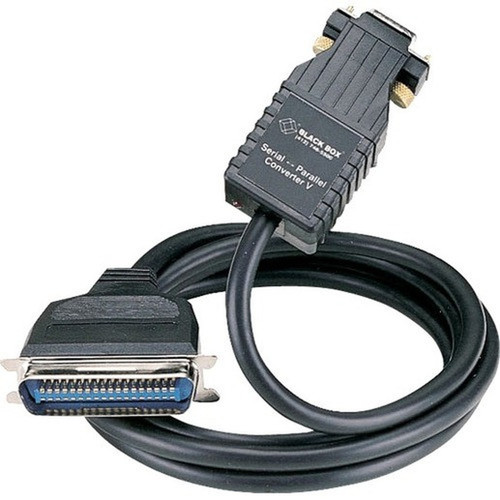 Black Box Async RS-232 to Parallel Converter - DB9 to 36-pin Centronics Interface-Powered - 6 ft Data Transfer Cable - First End 1 x PI045A