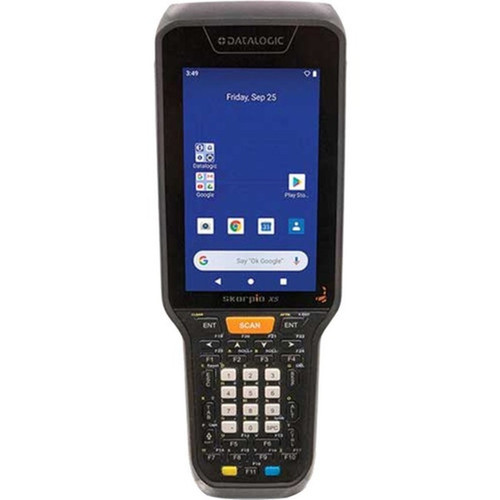 Datalogic Skorpio X5 Handheld Terminal - 1D 2D4 GB RAM - 64 GB Flash - 43 WVGA - LCD - Function Numeric Keyboard - Android 10 - LAN 943500049