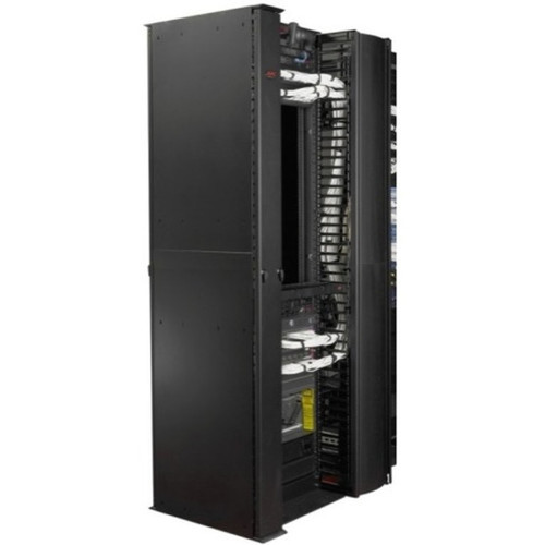 APC by Schneider Electric Vertical Cable Manager - Cable Manager - Black AR8675