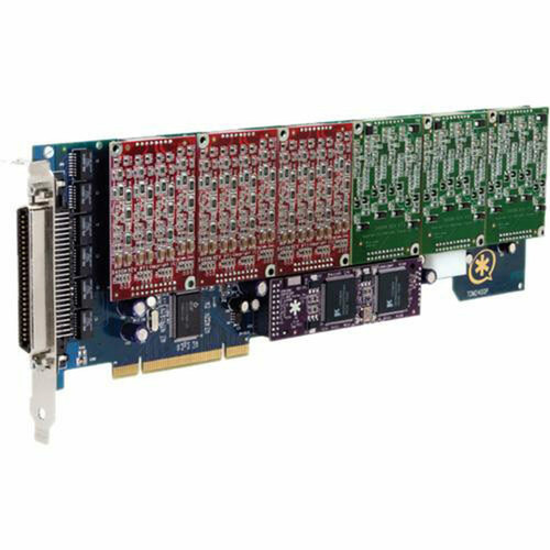 Digium 1TDM2460EF 24 Port Modular Voice Board - PCI - 25 x Network RJ-45 - 24 x FXS - Plug-in Card 1TDM2460EF
