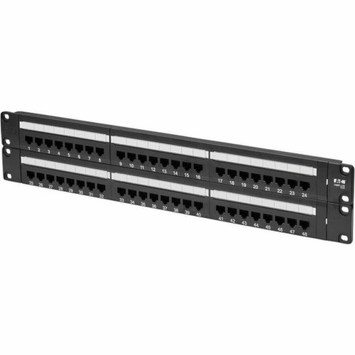 Tripp_Lite_48-Port_Cat6_Cat5_Patch_Panel_Rackmount_110_Punch_Down_RJ45_Ethernet_1URM_568B_-_48_x_RJ-45_N252-048
