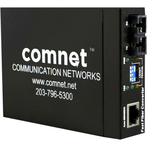 ComNet ValueLine CWFE2SCM2 Media Converter - 1 x Network RJ-45 - 1 x SC Ports - 10100Base-TX 100Base-FX - 19 Mile - External CWFE2SCM2