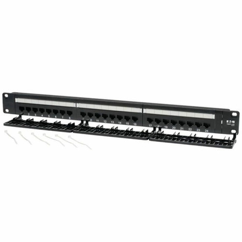 Tripp_Lite_24-Port_Cat6_Cat5_Patch_Panel_Rackmount_110_Punch_Down_RJ45_Ethernet_1URM_-_24_x_RJ-45_N252-024