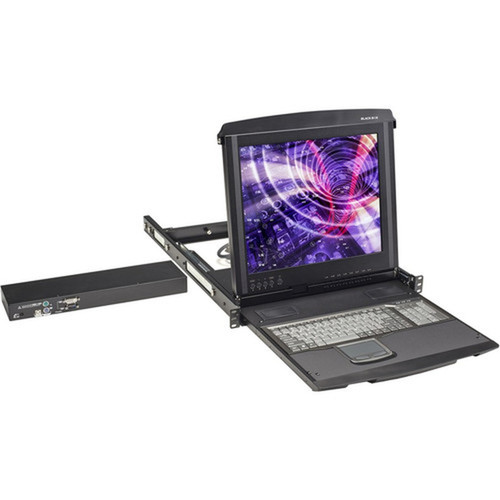 Black Box ServView 17 LCD Console Drawer with 1-Port KVM Switch - 1 Computers - 17 LCD - 1280 x 1024 - 1 x USB - 1 x DVI - 1 x V V KVT517A-1UV-R21