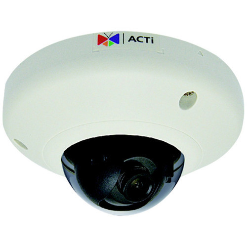ACTi 1 Megapixel Indoor Network Camera - Color - Dome - H264 MJPEG - 1280 x 720 Fixed Lens - 30 fps - CMOS - Fast Ethernet - Vandal E91