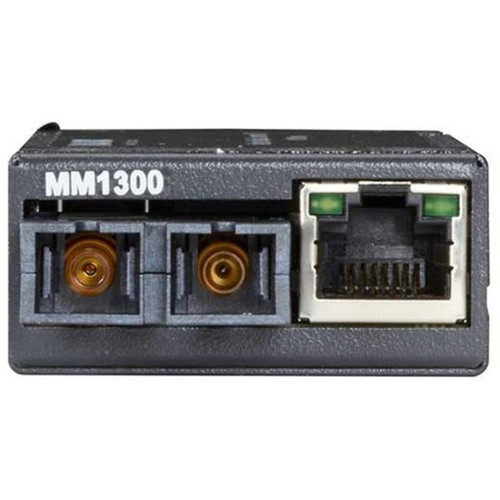 Black Box MultiPower Miniature TransceiverMedia Converter - 1 x Network RJ-45 - 2 x SC Ports - DuplexSC Port - USB - Multi-mode - - LHC014A-R4