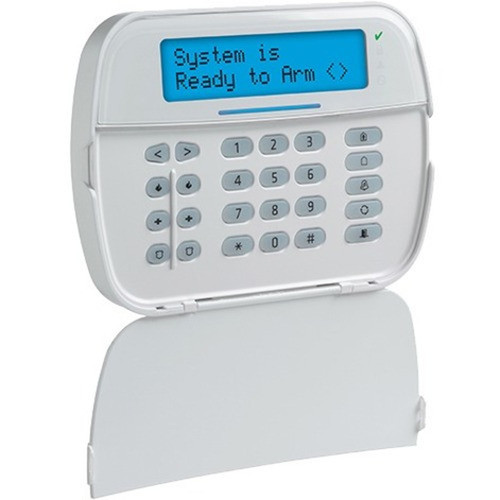 DSC Hardwired Security Keypad with Optional PowerG Transceiver - For Control Panel - White HS2LCDRFPRO9