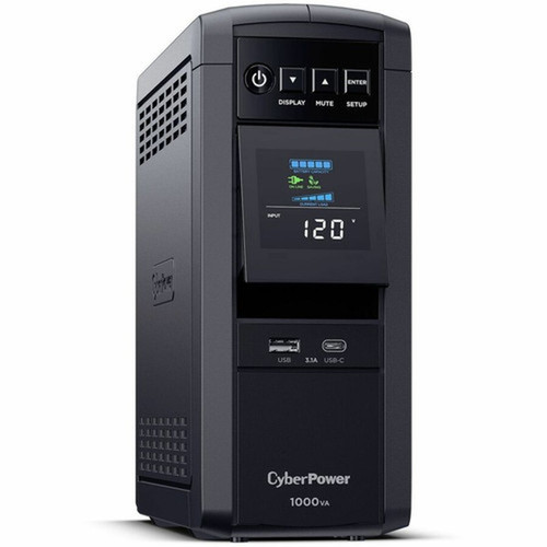 CyberPower CyberPower CP1000PFCLCDTAA TAA Compliant UPS System - 1000VA600W 120 VAC NEMA 5-15P Mini-Tower Sine Wave 10 Outlets CP1000PFCLCDTAA