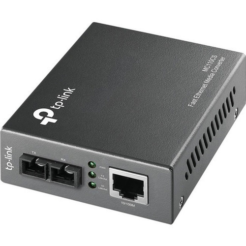 TP-Link MC110CS Fast Ethernet Media Converter - 1 x Network RJ-45 - 1 x SC Ports - Single-mode - Fast Ethernet - 10100Base-TX - - MC110CS