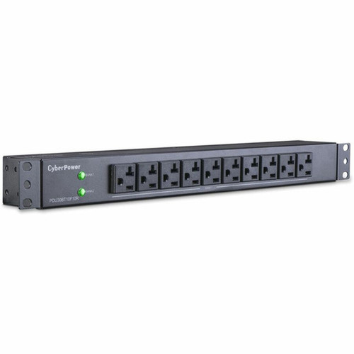 CyberPower Basic PDU30BT10F10R 20-Outlets PDU - Basic - NEMA L5-30P - 20 x NEMA 5-20R - 120 V AC - 1U - Vertical - Rack-mountable PDU30BT10F10R