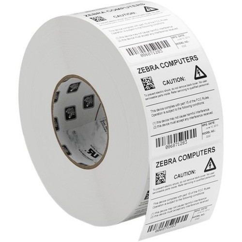 Zebra Z-Ultimate 4000T High-Tack Silver - Permanent Adhesive - Rectangle - Thermal Transfer - Silver - Polyester Acrylic - 10002  - 10021222