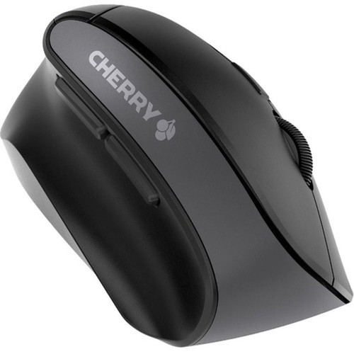 CHERRY MW 4500 Left Wireless Ergonomic Mouse - Optical - Wireless - 240 GHz - Black - USB - 1200 dpi - Scroll Wheel - 6 Buttons - 2 JW-4550