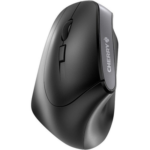 CHERRY MW 4500 Left Wireless Ergonomic Mouse - Optical - Wireless - 240 GHz - Black - USB - 1200 dpi - Scroll Wheel - 6 Buttons - 2 JW-4550