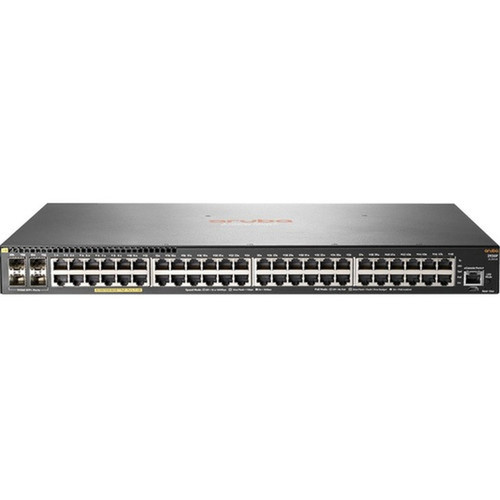 HPE Aruba 2930F 48G PoE 4SFP T Swch - 48 Ports - Manageable - 3 Layer Supported - Modular - Twisted Pair Optical Fiber - 1U High - JL264AABA