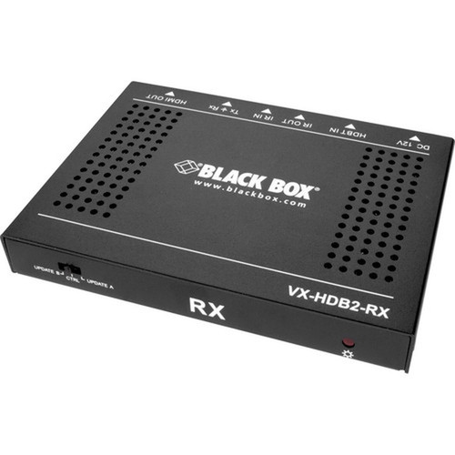 Black Box HDR CATx Video Extender RX - 4K HDMI 20 60Hz 444 Chroma - 1 Output Device - 229 ft 6979920 mm Range - 1 x Network - VX-HDB2-RX