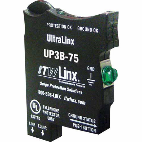 ITWLinx UltraLinx UP3B-75 Surge Suppressor - FaxModem UP3B-75