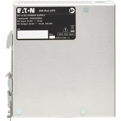 Eaton DIN24240DC 240VA DIN Rail UPS - DIN Rail - 10 Minute Stand-by - 24 V DC Input - 24 V DC Output - Single Phase - LED Display - 1 DIN24240DC