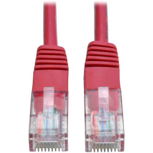 Tripp Lite N002-001-RD Cat5e UTP Patch Cable - 1 ft Category 5e Network Cable - First End: 1 x RJ-45 Male Network - Second End: 1 x - (Fleet Network)