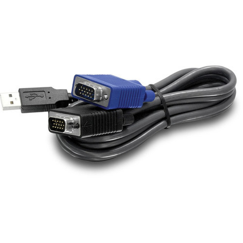 TRENDnet USB VGA KVM Cable15 Feet TK-CU15 Connect with TRENDnet KVM Switches USB KeyboardMouse Cable and Monitor Cable - 15ft KVM TK-CU15