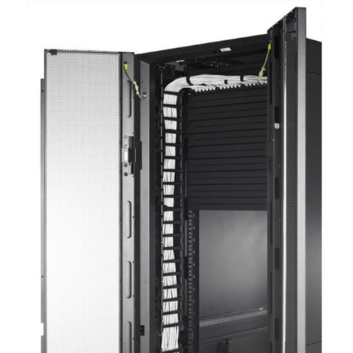 APC by Schneider Electric Vertical Cable Manager for NetShelter SX 600mm Wide 45U Qty 2 - Cable Manager - Black - 2 - 45U Rack - TAA AR7722