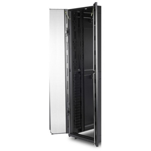 APC by Schneider Electric Vertical Cable Manager for NetShelter SX 600mm Wide 45U Qty 2 - Cable Manager - Black - 2 - 45U Rack - TAA AR7722