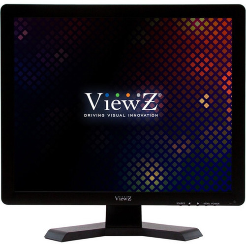 ViewZ VZ-19RTN 19 Class SXGA LCD Monitor - 54 - Black - 19 Viewable - LED Backlight - 1280 x 1024 - 167 Million Colors - 250 - 5 - VZ-19RTN