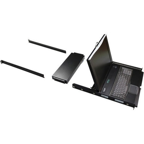 Black Box ServTray KVT419A-8-1IP Rack Mount LCD - 8 Computers - 19 LCD - 1280 x 1024 - 2 x PS2 Port - 9 x VGA - 1 - Keyboard12 V V KVT419A-8-1IP