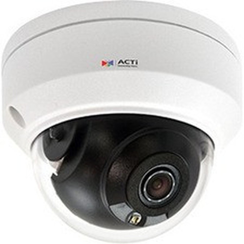 ACTi Z95 4 Megapixel Outdoor HD Network Camera - Mini Dome - 9843 ft 30 m - H265 H264 MJPEG - 2592 x 1520 Fixed Lens - 20 fps - Z95