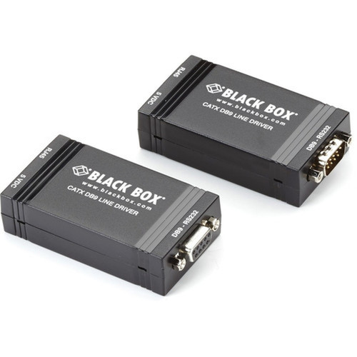 Black Box Async RS232 Extender over CATx - DB9 with Control Signals to Terminal Block - Network RJ-45 - 4000 ft 1219200 mm Range ME890A-R2