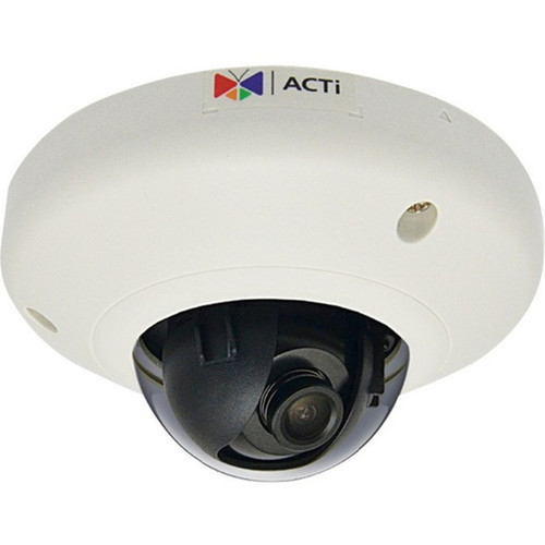 ACTi E911 3 Megapixel HD Network Camera - Color - Dome - MJPEG H264 H265 - 2048 x 1536 Fixed Lens - CMOS - Gang Box Mount Pendant E911