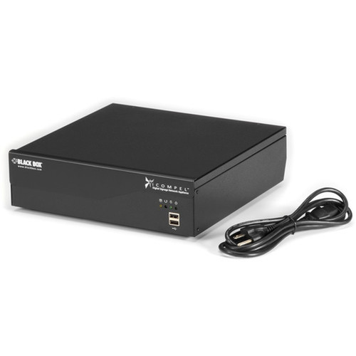 Black Box iCOMPEL Digital Signage CMS Content Server  Software - 25 Player - Core i5 - 16 GB - 1000 GB HDD - HDMI - USBEthernet - - ICC-AP-25