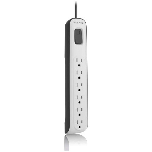 Belkin Essential BV106000-04 6-Outlets Surge Suppressor - 6 Receptacle(s) - 1.88 kVA - 630 J - 125 V AC Input - 125 V AC Output (Fleet Network)