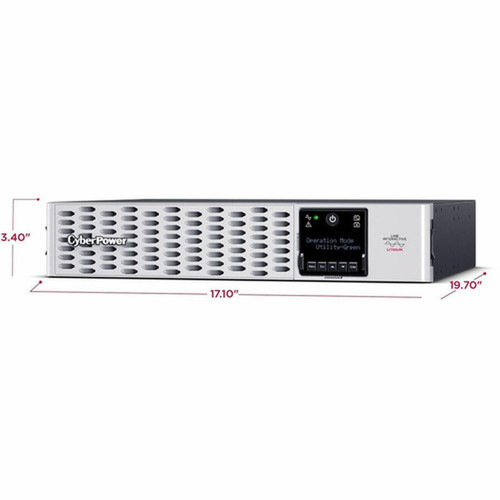 CyberPower Smart App Sinewave PRL3000RT2UC 3000VA Towerrack convertible UPS - 2U TowerRack Convertible - AVR - 2 Hour Recharge - 4 - PRL3000RT2UC