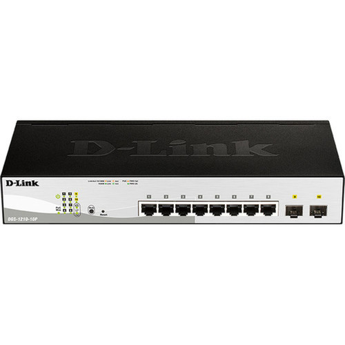 D-Link_10-Port_Gigabit_Web_Smart_Switch_Including_2_Gigabit_SFP_Ports_-_8_Ports_-_Manageable_-_3_Layer_Supported_-_Twisted_Pair_Fiber_DGS-1210-10P
