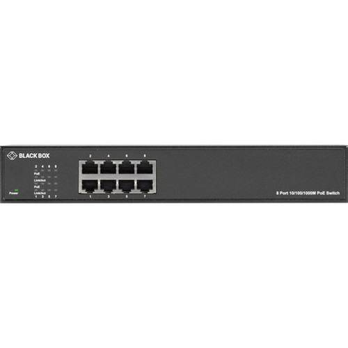 Black Box LPB1300 Series Gigabit Ethernet PoE Switch - 8 Ports - TAA Compliant - 2 Layer Supported - 230 W Power Consumption - 30 W - LPB1308A-R2