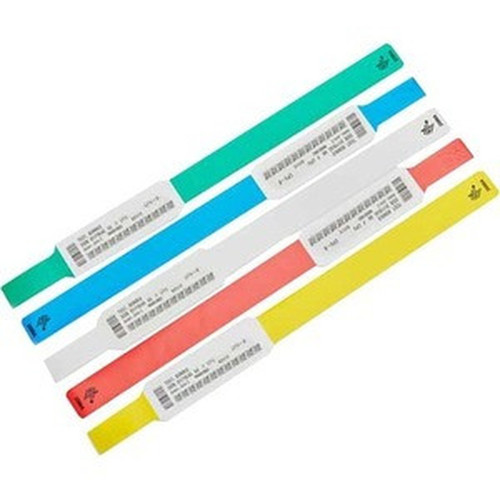 Zebra Z-Band UltraSoft Wristband Cartridge Kit Blue - 1 Width x 11 Length - Permanent Adhesive - Direct Thermal - Blue - - 175  - 10015355-2K
