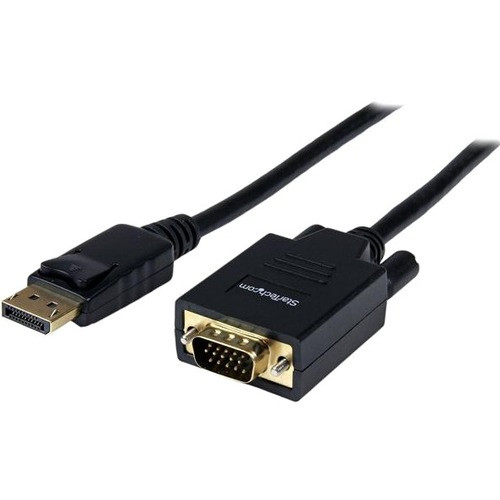 StarTech.com 6ft DisplayPort to VGA Cable - 1920x1200 - M/M - DP to VGA Adapter Cable for Your Computer Monitor or Display (DP2VGAMM6) (Fleet Network)