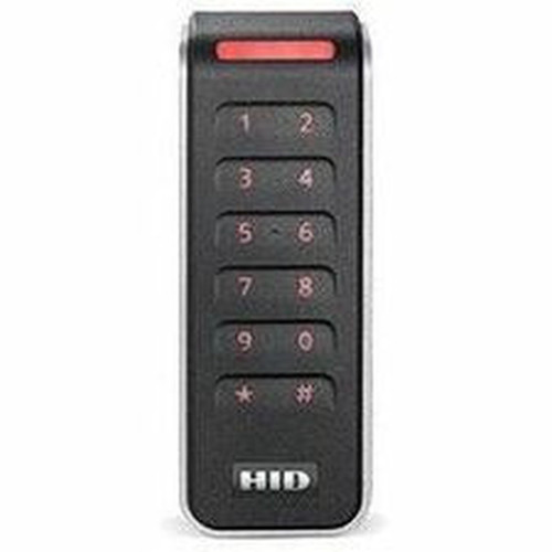 HID Signo 20K Card ReaderKeypad Access Device - Black Silver Door Outdoor Indoor - Proximity Key Code - 394 100 mm Operating 20KNKS-00-00039H